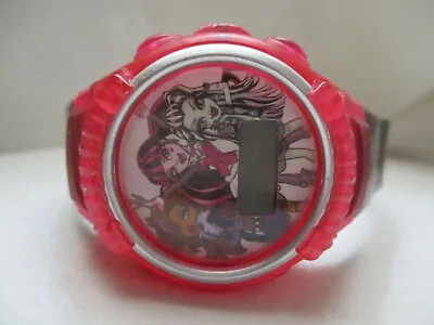 Monster High Pink & Black Girls Digital Wristwatch W/ Adjustable Buckle Band • $27