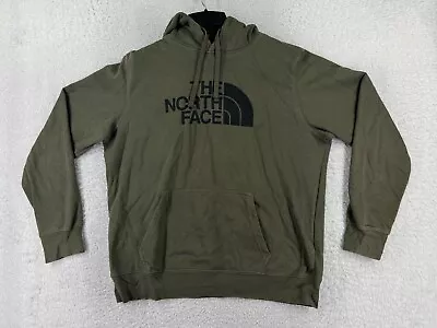 The North Face Sweater Men Large Green OD Hoodie Lightweight Polyester Pocket • $28.04