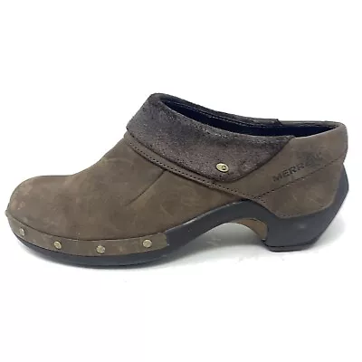 Merrell Shoes Womens Sz 8.5 M Luxe Wrap Bitter Chocolate Clogs J68662 Brown • $29.99