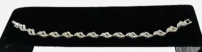 Vtg 2 Mod Sign Napier Ice Rhinestone Tennis Style Bracelet Silver Plated Jewelry • $3.99