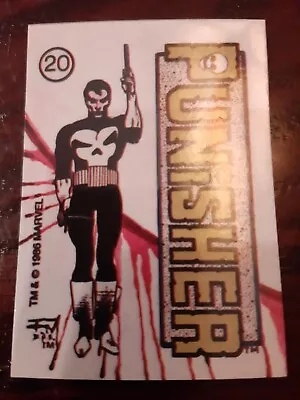 1986 Marvel Universe Punisher #20 Mini Sticker Pack Fresh PSA Ready!! MINT+ • $29.99