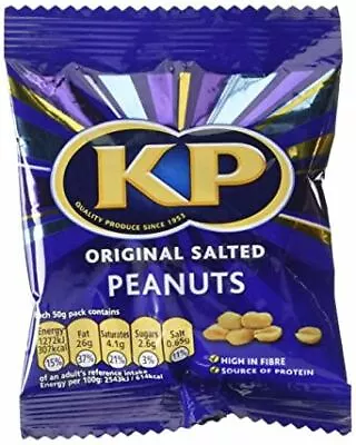 KP Original Salted Peanuts - 50g - Pack Of 8 • £13.09