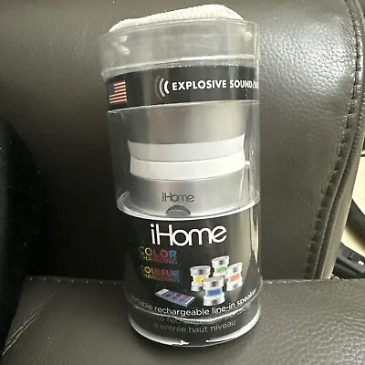 IHome Bluetooth Speaker IM71SC Rechargeable LED Color Changing Mini Speaker • $22