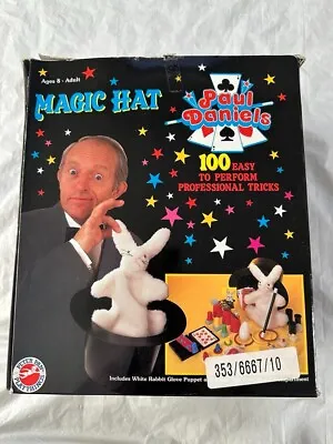 Paul Daniels Magic Hat 100 Tricks  Boxed Instructions Vintage Peter Pan Rabbit • £4.99