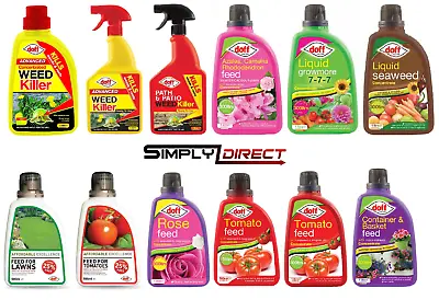 Doff Range Of Feed/Weed Kill For Lawn Plants Flowers Vegetables Rose Tomato • £10.50