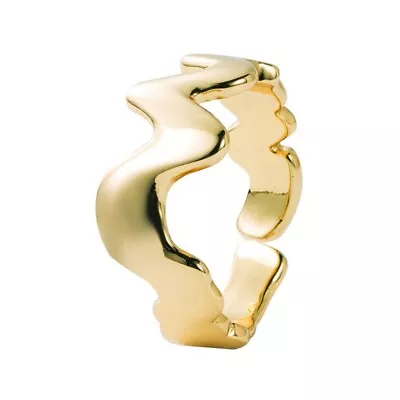 M&T 2007 Gold Plated Open Ring Adjustable Link Ring One Piece JWYS14 • $2.90