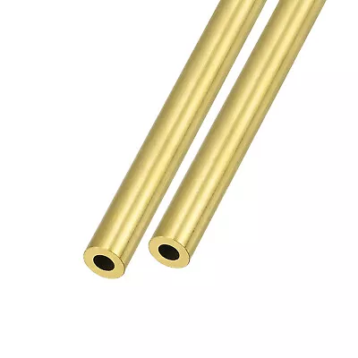 2Pcs Brass Tube 8mm OD X 2mm Wall T X 300mm L For Home Furnishing • $21.81