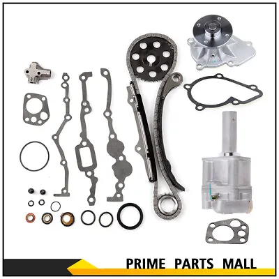 Fits 89-97 2.4L Nissan 240SX D21 Pickup Timing Chain Kit Water & Oil Pump KA24E • $65.49