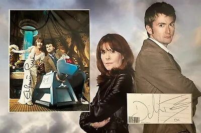 £190 • Buy David Tennant Elizabeth Sladen Doctor Who 18 X 12 Signed Photo/card