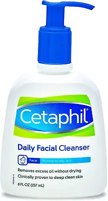 £17.95 • Buy 2 X Cetaphil Daily Facial Cleanser For Normal To Oily Skin 235 Ml - 2 Packs
