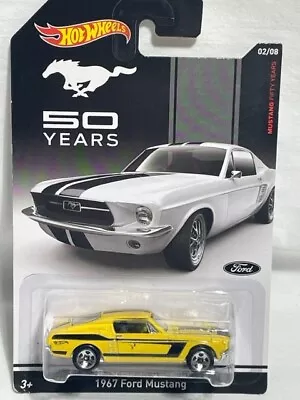 Hot Wheels 50 Years 1967 Ford Mustang Fastback Yellow 1/64 • $3.49