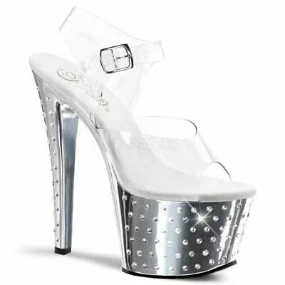 Pleaser Heels Stardust-708 Size 7  Pole Dancer Stripper Exotic Dancer • $175