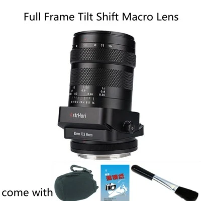 $493.90 • Buy AstrHori 85mm F2.8 Full Frame Tilt Shift Macro Lens For Sony E Mount Camera A7RI