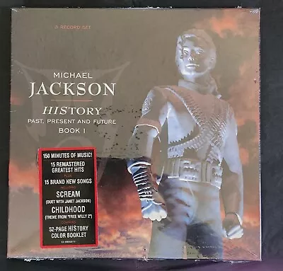 MICHAEL JACKSON HIStory ORIGINAL 1995 U.S 3 12  VINYL LP SET NEW/SEALED RARE • $349