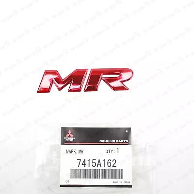 New Genuine Mitsubishi Evolution MR Emblem Rear Badge 7415A162 • $20.04