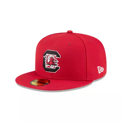 South Carolina Gamecocks NCAA New Era 59FIFTY Fitted Hat ~Pinot Scarlet • $29.99