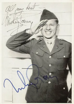 Mickey Rooney - Autographed Signed Photograph • $220