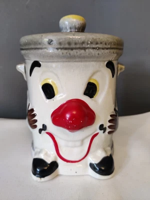 £7 • Buy VTG Retro Dusty Bin Money Box Ceramic Kitsch Piggy Bank 17cm