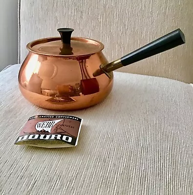 WEBB DOURO Copper Saucepan - Vintage New Old Stock Sauce Pan Pot W Handle + Lid • $94