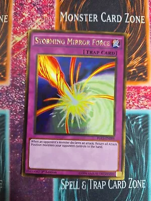 Yu-Gi-Oh! TCG Storming Mirror Force PGL3-EN099 Gold Rare 1st Edition Near Mint • $6