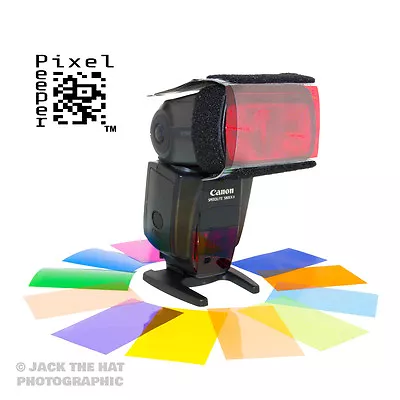 Colour Flash Lighting Gels + Universal Holder. Fits Rosco Strobist Collection • $20.67