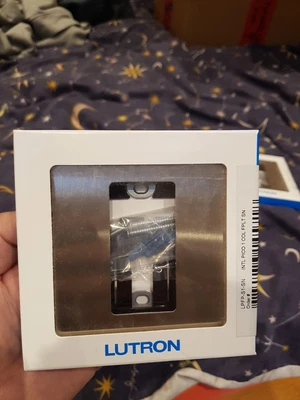 Brand New Lutron Pico 1 Gang Wall Mounted Faceplate Satin Nickel - LPFP-S1-SN • £60