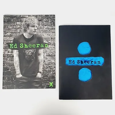 2 ED SHEERAN Tour Program Book DIVIDE Tour & X Tour - Music Concert • $59.95