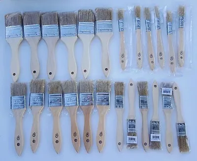 MIx Of 24 Chip Brushes Perfect For Adhesives Paint Touchups  1/2  1  1.1/2  2   • $17.75