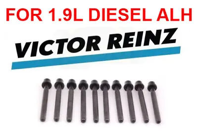 REINZ Cylinder Head Bolt Set 10pc Kit For Volkswagen 1.9L Diesel ALH   • $29.99