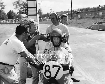 On Any Sunday Road Race Camera Helmet Movie Shoot Steve McQueen Film Photo  • $9.75