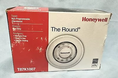 Honeywell T87K1007 Heat Only Thermostat - Vintage Round Style - No Mercury 🔥NEW • $35