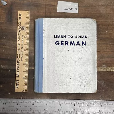 Vintage Military LEARN TO SPEAK GERMAN Copyright 1932 Whitman Publishing - Q8Q.9 • £12.67