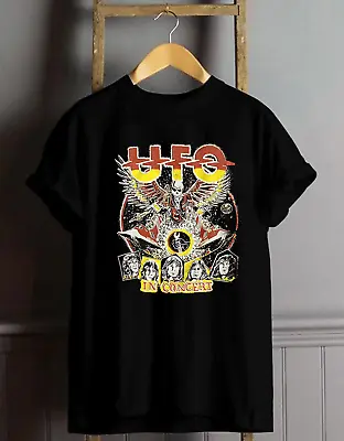 UFO Band Black T Shirt Cotton Men And Women Size T-shirt • $17.99