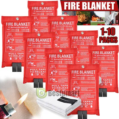 Bulk Lot FIRE BLANKET Fiberglass Emergency Home Retardant Prepared 39''x39''1m² • $84.99