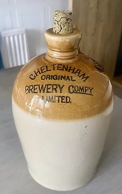 VERY RARE Vintage Stoneware Flagon - Cheltenham Original Brewery Comp Limited • £25