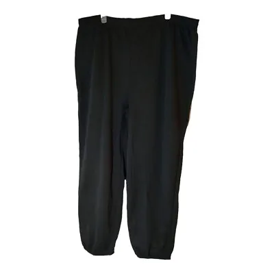 Mission Ridge Men's Jogger Sweat Pajama Leisure Wear Drawstring Pants Black 2XL • $7.99