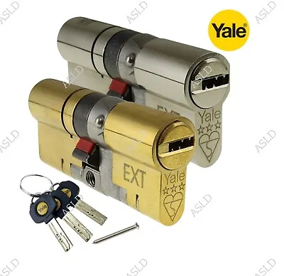 Yale Platinum 3 * Euro Profile Cylinder TS007  Anti Snap High Security Door Lock • £20.50