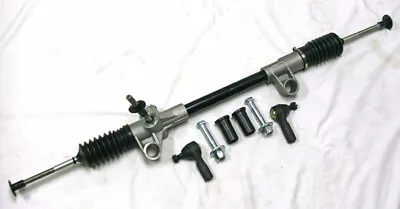Black 1974-78 Mustang II Manual Rack And Pinion + Tie Rod Ends Bushings & Bolts • $145.65