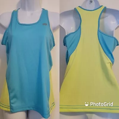 Marika Tek Womens Tank Quick Dry Blue And Lime Size S • $12