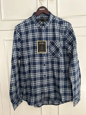 £16 • Buy Merc London Checked Shirt, Blue, M, BNWT 
