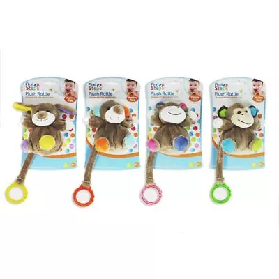 First Steps Plush Hanging Rattle Baby Toy 0m+ • £6.99