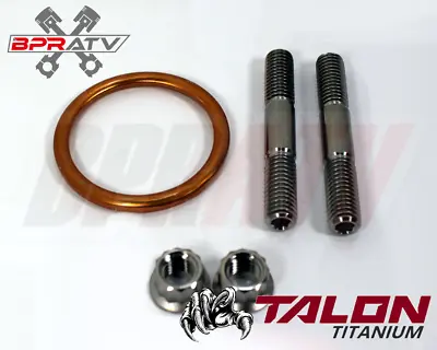 05-24 Honda CRF450X CRF 450X Titanium Head Exhaust Studs Nuts Bolt Gasket Kit • $23.99