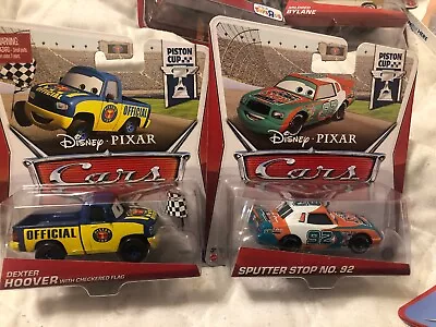 Disney Pixar Cars Piston Cup DEXTER HOOVER & Sputter Stop No 92 Factory Sealed • $19.95