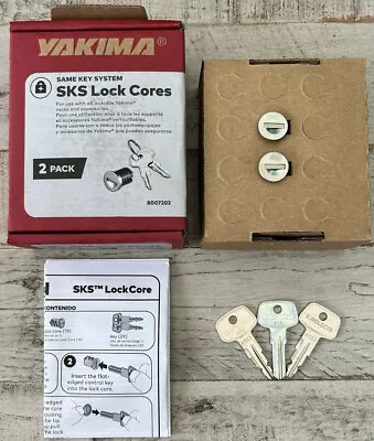 Yakima SKS Lock Cores 2 Pack #A133 W/ Keys + Control Key -NEW- FAST + FREE SHIP • $39.99