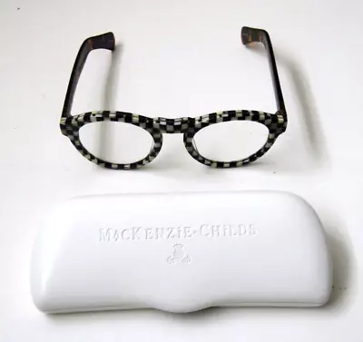 Mackenzie Childs Reading Glasses/Readers +1.50  Checkers/Tortoise • $69.95