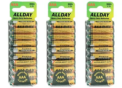 30pcs ALLDAY AAA Batteries Heavy Duty Extra Long Life Battery Brand New • $13.50