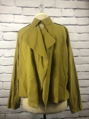 NWT Zara Basic Mustard Yellow Long Sleeve Jacket Size Large • $39.99