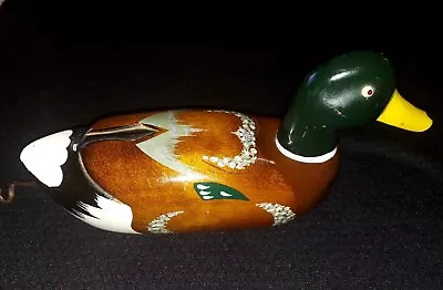 Vintage Wooden Mallard Duck Landline Telephone Tested Working Red Eyes Ringer  • $69.99