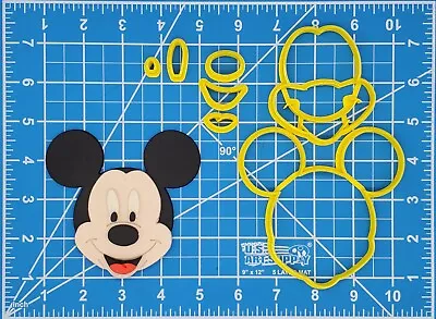 Mickey Mouse Cookie Fondant Cutter Set - Large Sizes! Extra Durable! • $9.49