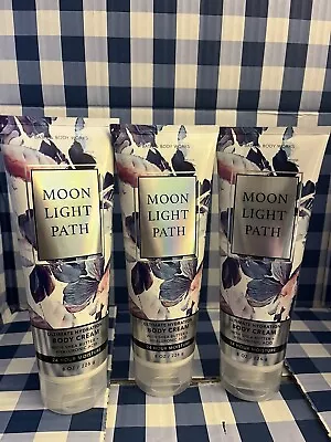 Bath & Body Works Moonlight Path 8oz Ultra Shea Body Cream 3-Pack NEW • $34.99